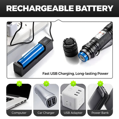 ⏳Time-Limited Special⏰Color Pattern Laser Flashlight