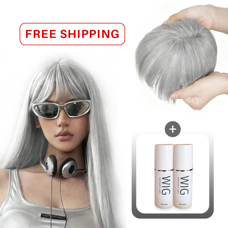 🔥Flash Sale🔥Natural Hair Toppers with Bangs for Women🛒