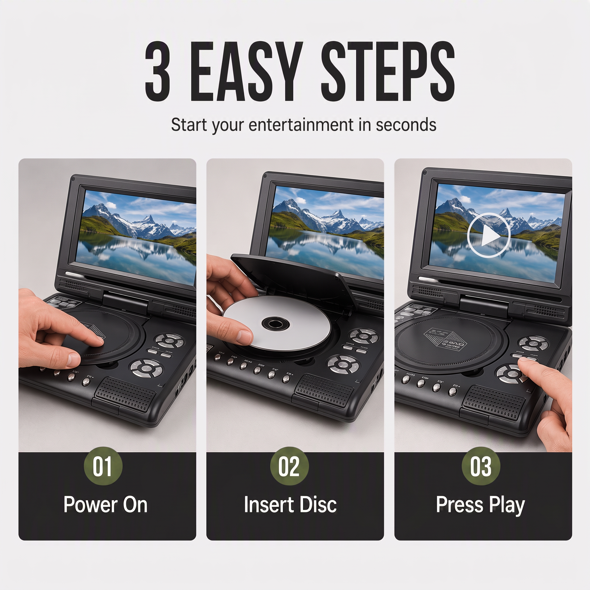 📺 7.8" HD Portable DVD/EVD Player 🔥 50% OFF