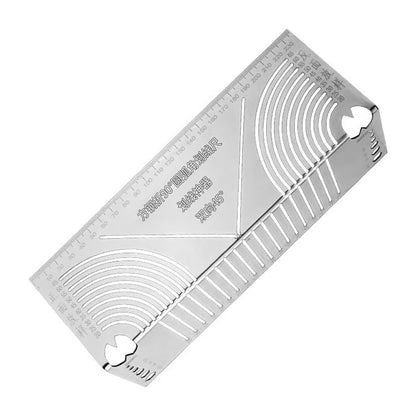 🔥HOT SALE 50% OFF🏆Square Stainless Steel 90° Arc Angle Marking Ruler