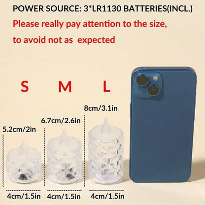 Christmas Crystal Flameless Electronic Candle