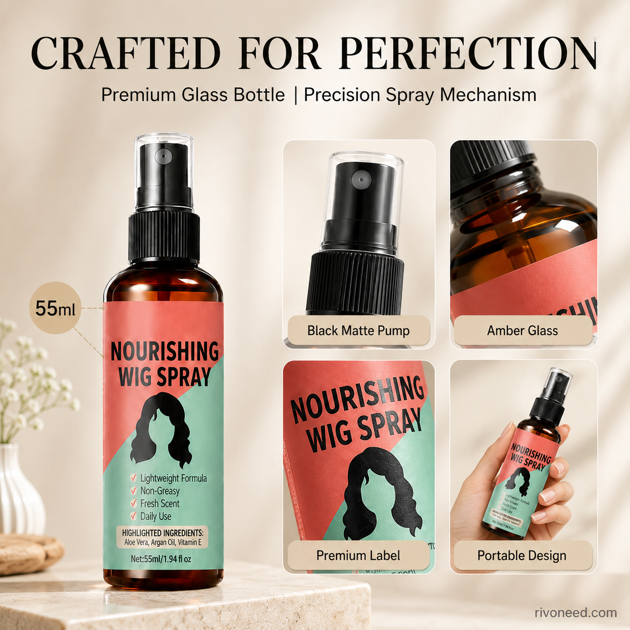 ⚽️🏆️World Cup Sale:50% OFF🎉70K+ SOLD! 🥳Lightweight No-Rinse Nourishing Wig Spray
