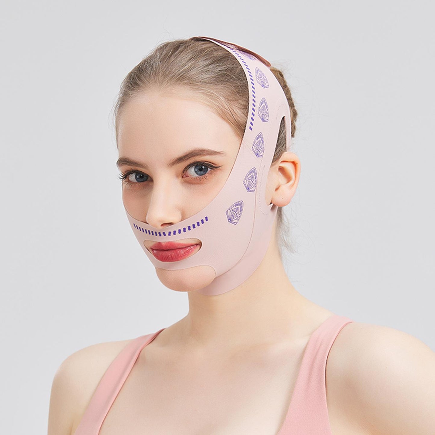 V-Line Printed Breathable Face-Lifting Mask💆