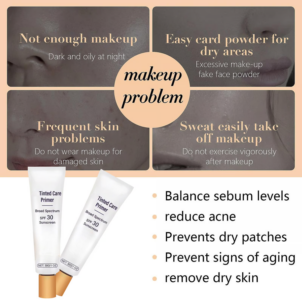 LAST DAY SALE BUY 1 GET 1 FREE💖BB blur tinted moisturizer SPF 30 - instantly brightens, hydrates & smooths your skin✨
