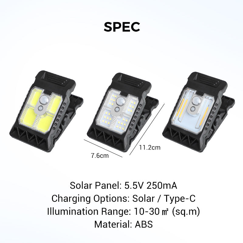 🥳2026 HOT SALE🥳💞50K+ SOLD!🔦🌙 50% OFF! Solar Clip Light with Motion Sensor – No wiring, auto on at night. Perfect for dark steps & garden paths. 🚶‍♂️💡
