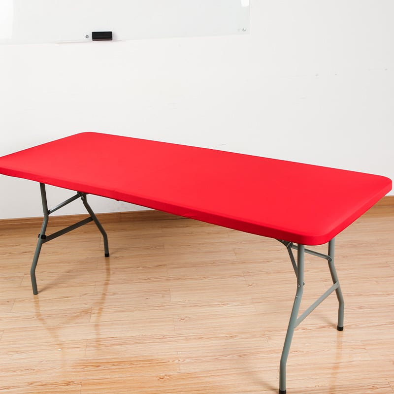 ✨ Sleek Look, Zero Creases – Reusable Spandex Table Cover for Dining & Garden