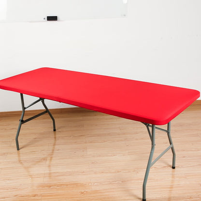 ✨ Sleek Look, Zero Creases – Reusable Spandex Table Cover for Dining & Garden