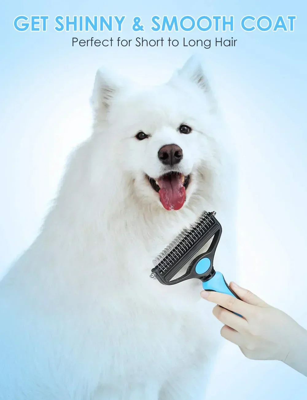 ⏰🔥LIMITED TIME 50% OFF! 🐾 Professional Deshedding Tool for Dogs & Cats – Gentle, Efficient & Fur-Free Home ✨(💖Get 2 Free Pet Grooming Gloves)