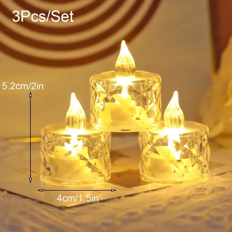 Christmas Crystal Flameless Electronic Candle