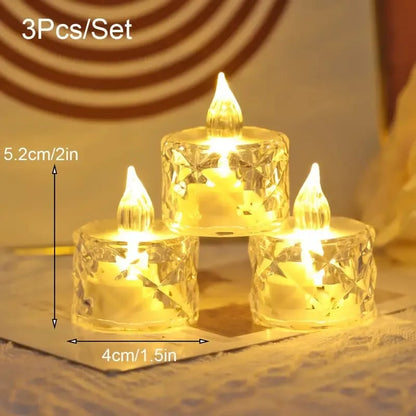 Christmas Crystal Flameless Electronic Candle