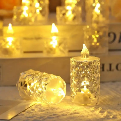 Christmas Crystal Flameless Electronic Candle