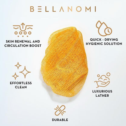 🔥Hot Sale ✨African Exfoliating Net Sponge（with Lemon Turmeric & Kojic Acid Brighetning Soap ）