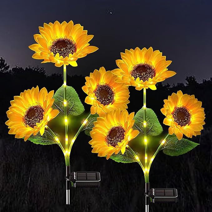 ⏰🔥LIMITED-TIME 50% OFF! 🌻 Sunflower Solar Lights – Auto On/Off, 14H Glow & IP65 Waterproof, Perfect for Garden & Patio ✨☀️
