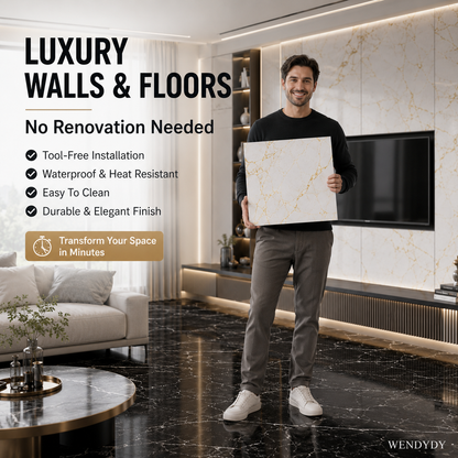 🧱 LIMITED-TIME 50% OFF! ✨ Self-Adhesive Floor Tile – Thickened, Waterproof, Peel & Stick ✨