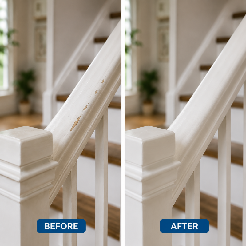 White Furniture Touch-Up Paste with Brush