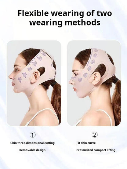 V-Line Printed Breathable Face-Lifting Mask💆