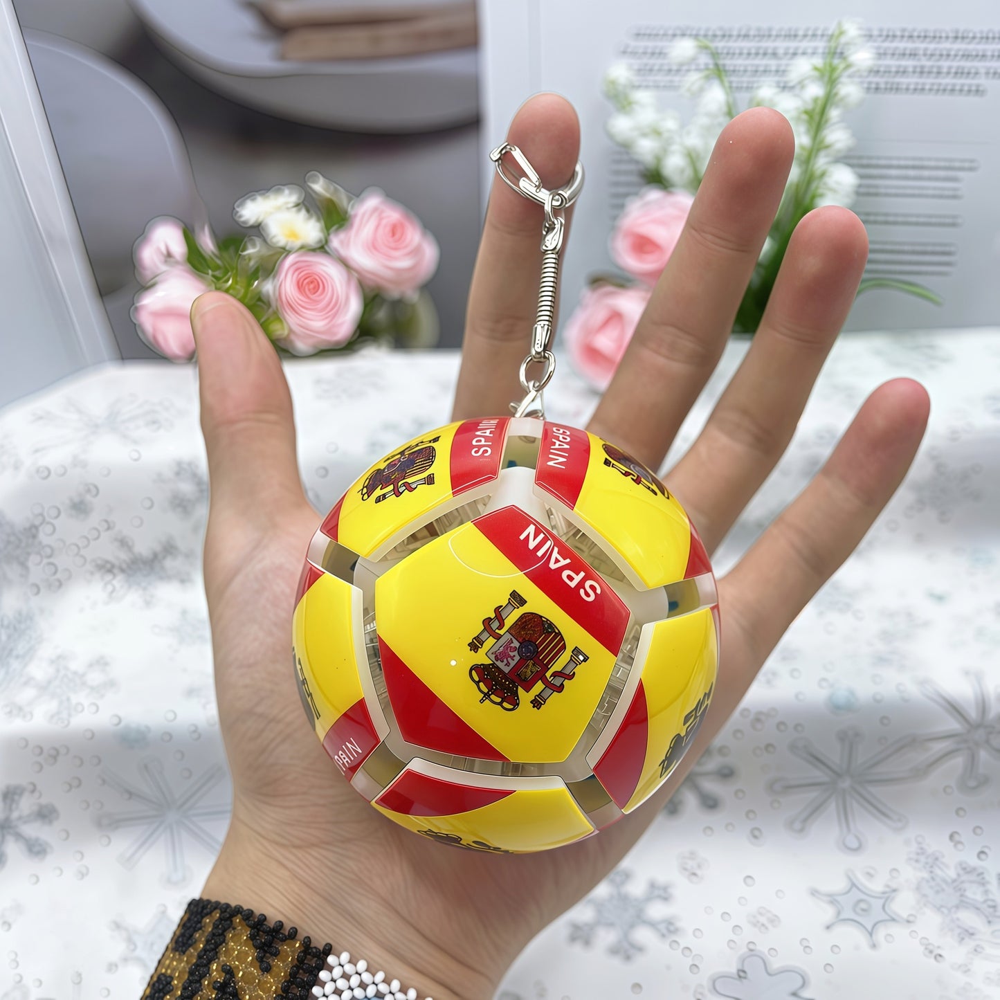 Mini Football Fidget Keychain Stress Relief Toy