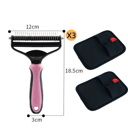 ⏰🔥LIMITED TIME 50% OFF! 🐾 Professional Deshedding Tool for Dogs & Cats – Gentle, Efficient & Fur-Free Home ✨(💖Get 2 Free Pet Grooming Gloves)