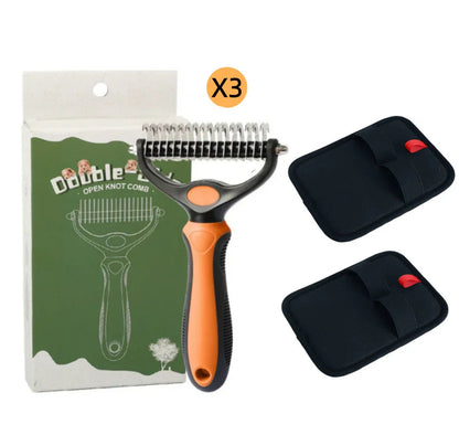 ⏰🔥LIMITED TIME 50% OFF! 🐾 Professional Deshedding Tool for Dogs & Cats – Gentle, Efficient & Fur-Free Home ✨(💖Get 2 Free Pet Grooming Gloves)