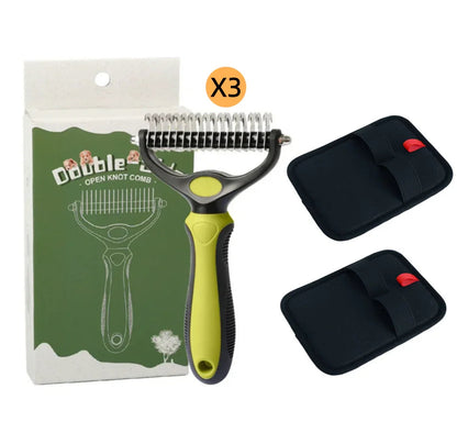 ⏰🔥LIMITED TIME 50% OFF! 🐾 Professional Deshedding Tool for Dogs & Cats – Gentle, Efficient & Fur-Free Home ✨(💖Get 2 Free Pet Grooming Gloves)
