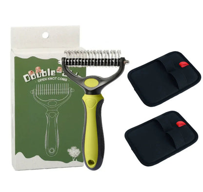 ⏰🔥LIMITED TIME 50% OFF! 🐾 Professional Deshedding Tool for Dogs & Cats – Gentle, Efficient & Fur-Free Home ✨(💖Get 2 Free Pet Grooming Gloves)