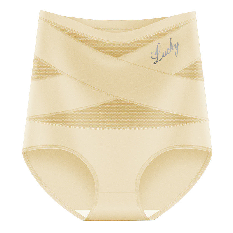 🌸 Last Day Special Price $22.99! 🔥Buy 1 Get 1 Free🎁Plus-Size High-Waist Cross Tummy Control Panties