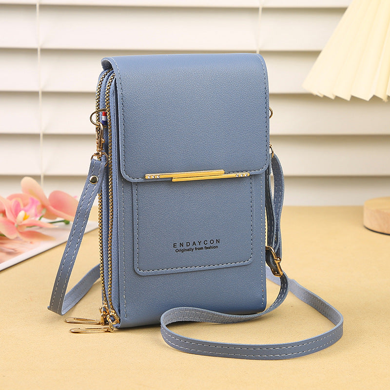 🥳2026 HOT SALE🥳💞50K+ SOLD! 👛📱Women‘s Touchscreen Crossbody Phone Wallet – Answer calls & text without opening. Fits phones up to 6.5″, water‑resistant & lightweight – hands‑free summer style! 🌸✨