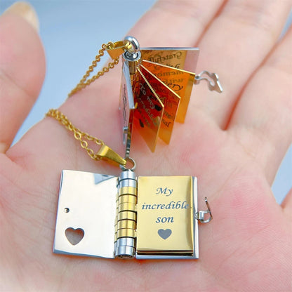 📖Openable Heart Book Pendant Necklace – Sentimental, Hypoallergenic, Gift-Ready ✨