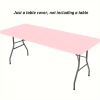 ✨ Sleek Look, Zero Creases – Reusable Spandex Table Cover for Dining & Garden