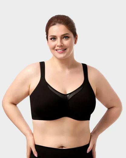 🏆 Last Day Special Price $ 19.99 ! 💐Women's Plus Size Cooling Full Coverage Minimizer Bra