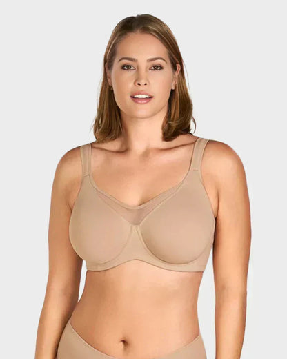 🏆 Last Day Special Price $ 19.99 ! 💐Women's Plus Size Cooling Full Coverage Minimizer Bra