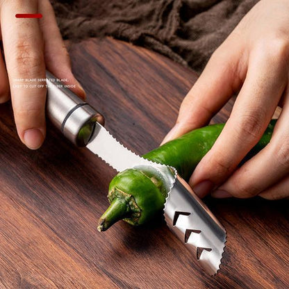 🌶️ Stainless Steel Pepper Corer