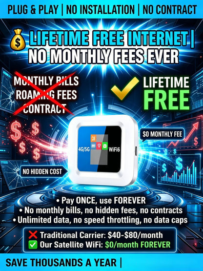 🥳2026 HOT SALE🥳💞50K+ SOLD!📶🌐 Mobile Hotspot – Portable WiFi, full coverage anywhere. No contract, no setup. Stay connected on the go! 📱✨