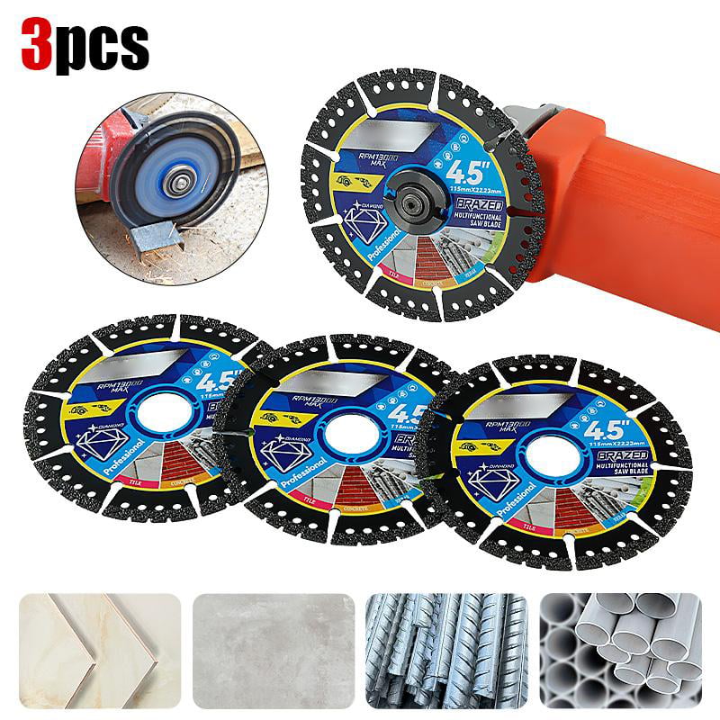 🔥50% Off!💎 4.5" Multi-Material Diamond Blade – Durable & Reliable Cutting for Tile, Stone & Concrete 🛠️⚙️