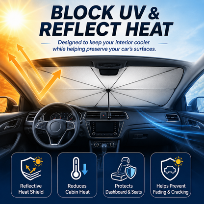 Car Windshield Sunshade - Foldable Car Sunshade (Thermal Insulation)