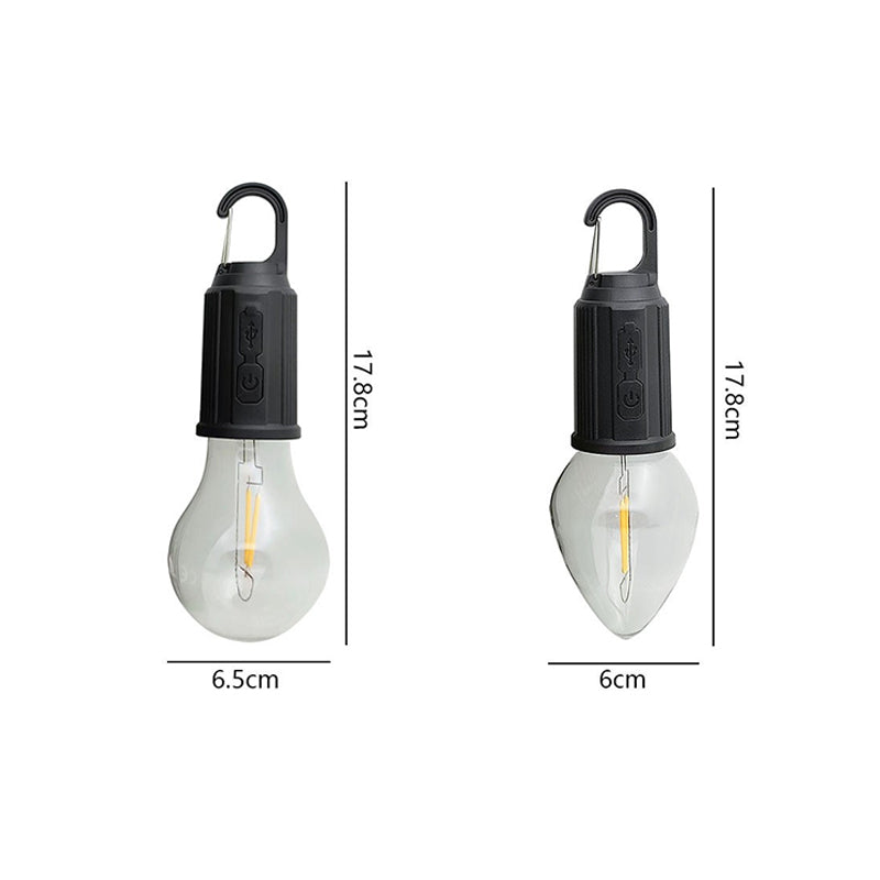 Outdoor Camping Hanging Type-C Charging Retro Bulb Light