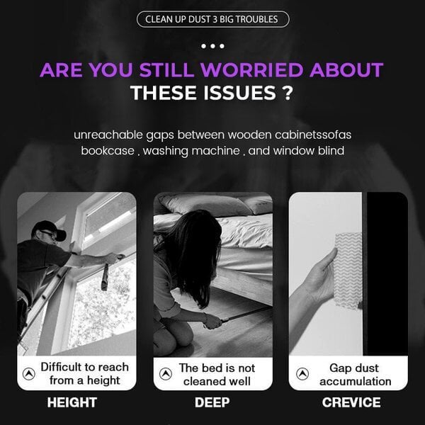 🔥Hot Sale 50% OFF - Retractable Gap Dust Cleaner