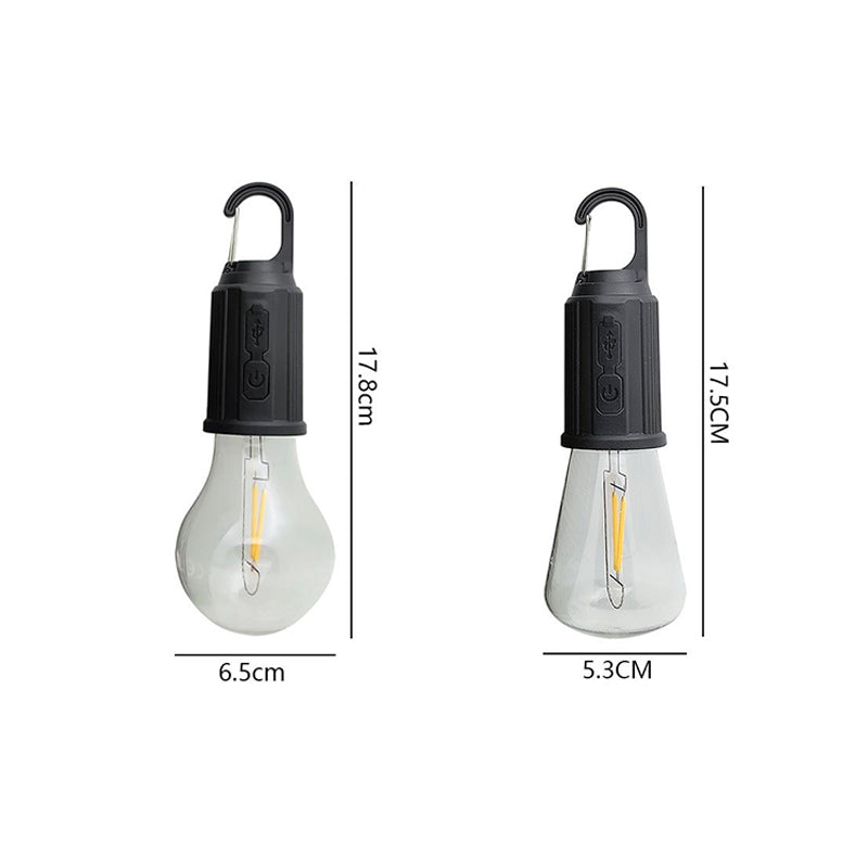 Outdoor Camping Hanging Type-C Charging Retro Bulb Light