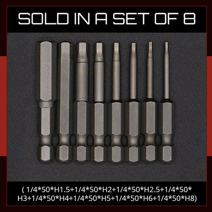 S2 Steel Magnetic Hexagon Bit Set （50% OFF）