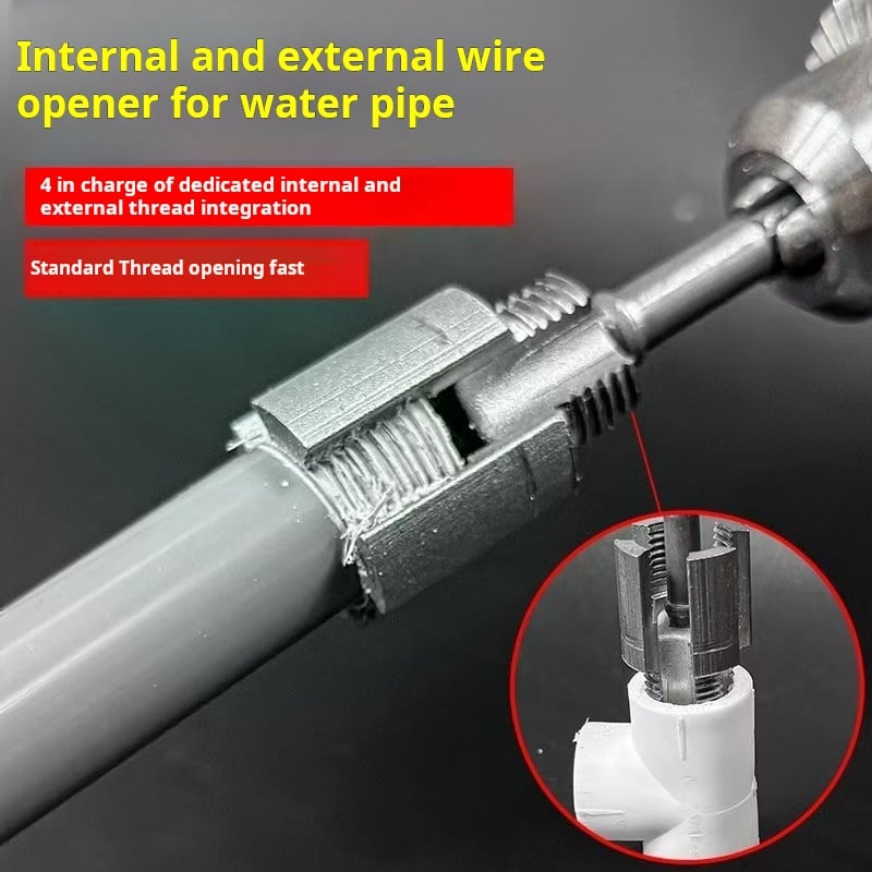 ⚡Flash Sale: 50% OFF🔥Integrated Pipe Threading Tool for Internal and External Threads