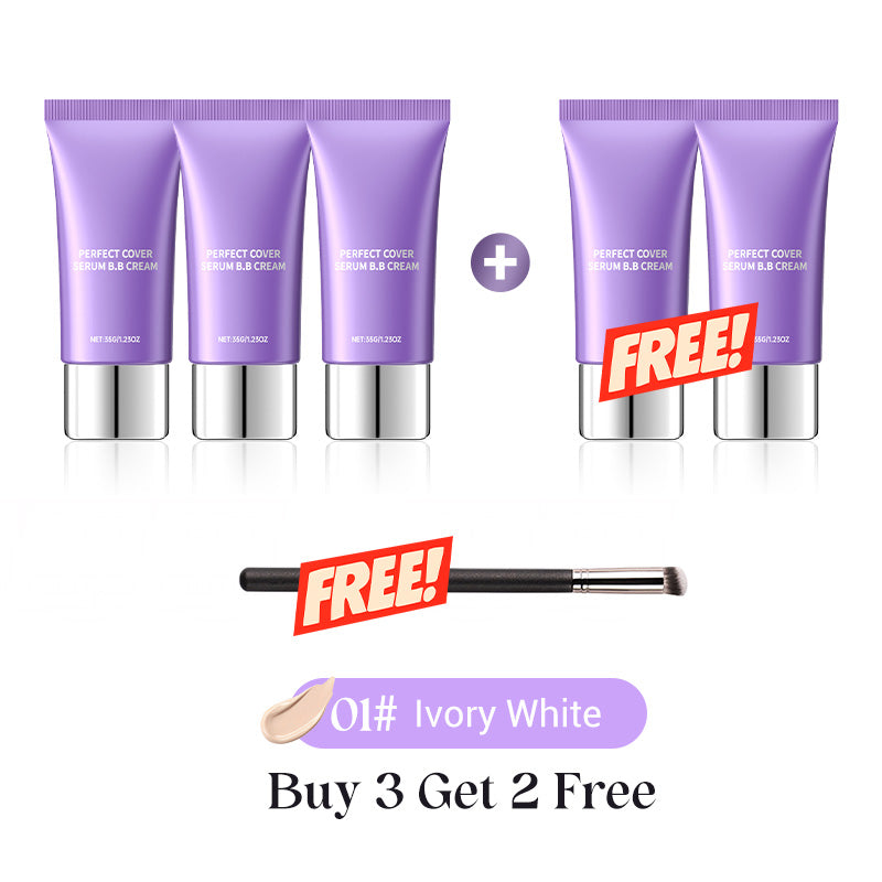 🎉LAST DAY SALE -BUY 2 GET 1 FREE🎁Perfect Cover Serum BB Cream -💜Bifida Ferment Lysate Serum-Infused BB Cream for Anti-Aging Skin Rejuvenation💧