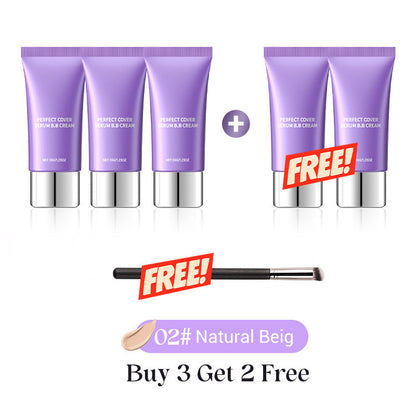 🎉LAST DAY SALE -BUY 2 GET 1 FREE🎁Perfect Cover Serum BB Cream -💜Bifida Ferment Lysate Serum-Infused BB Cream for Anti-Aging Skin Rejuvenation💧