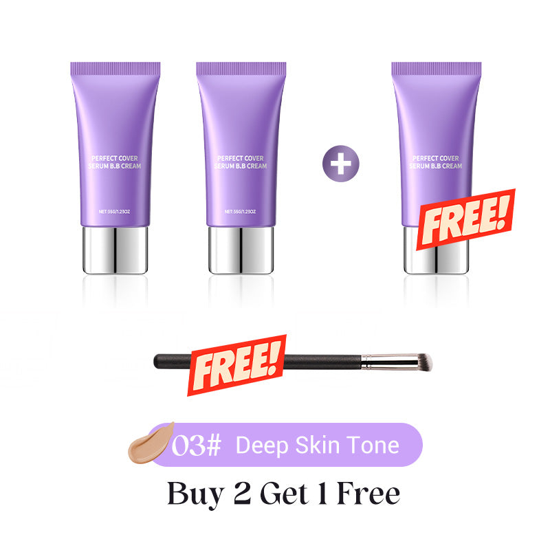 🎉LAST DAY SALE -BUY 2 GET 1 FREE🎁Perfect Cover Serum BB Cream -💜Bifida Ferment Lysate Serum-Infused BB Cream for Anti-Aging Skin Rejuvenation💧