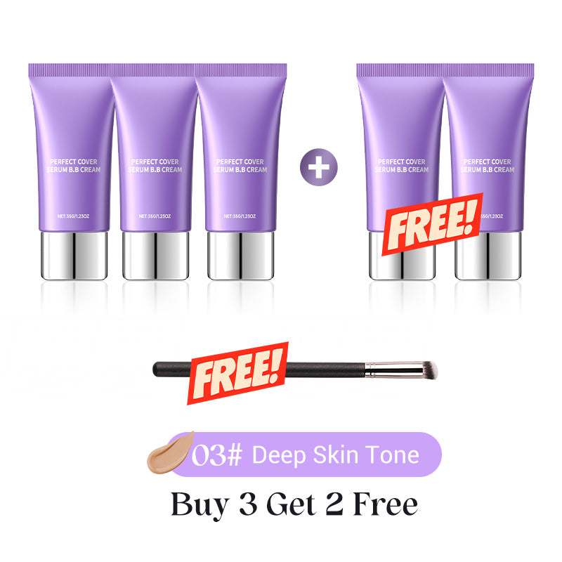 🎉LAST DAY SALE -BUY 2 GET 1 FREE🎁Perfect Cover Serum BB Cream -💜Bifida Ferment Lysate Serum-Infused BB Cream for Anti-Aging Skin Rejuvenation💧