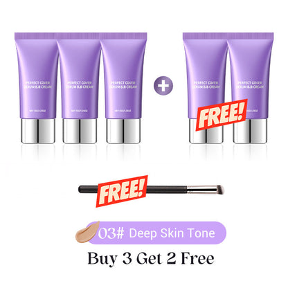 🎉LAST DAY SALE -BUY 2 GET 1 FREE🎁Perfect Cover Serum BB Cream -💜Bifida Ferment Lysate Serum-Infused BB Cream for Anti-Aging Skin Rejuvenation💧