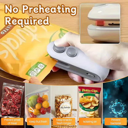 💥Mini Home Handheld Portable Pressure Sealing Machine / Snack Plastic Bag Heat Sealing Machine