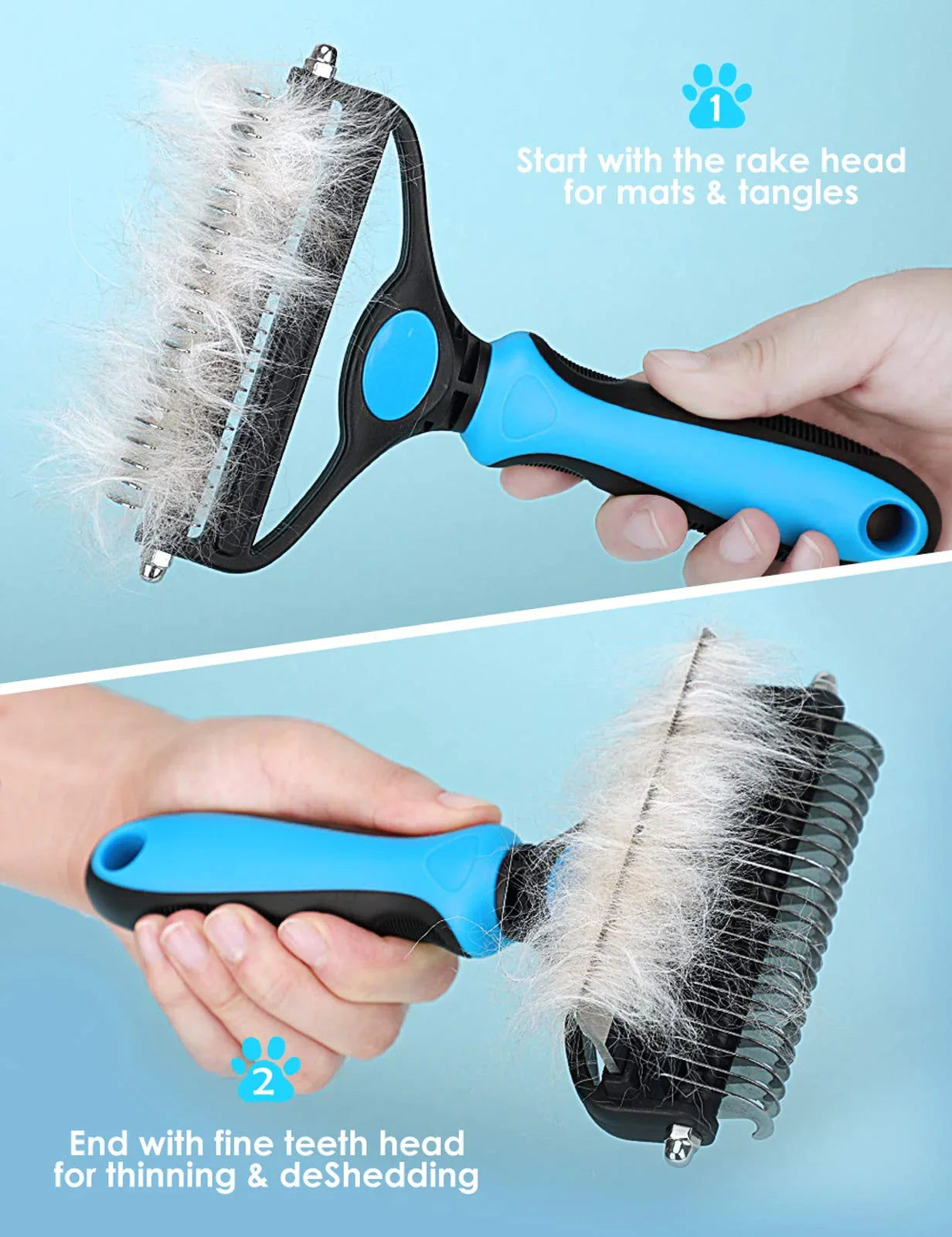 ⏰🔥LIMITED TIME 50% OFF! 🐾 Professional Deshedding Tool for Dogs & Cats – Gentle, Efficient & Fur-Free Home ✨(💖Get 2 Free Pet Grooming Gloves)