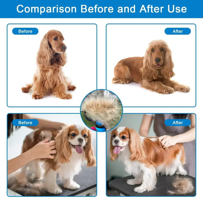 ⏰🔥LIMITED TIME 50% OFF! 🐾 Professional Deshedding Tool for Dogs & Cats – Gentle, Efficient & Fur-Free Home ✨(💖Get 2 Free Pet Grooming Gloves)
