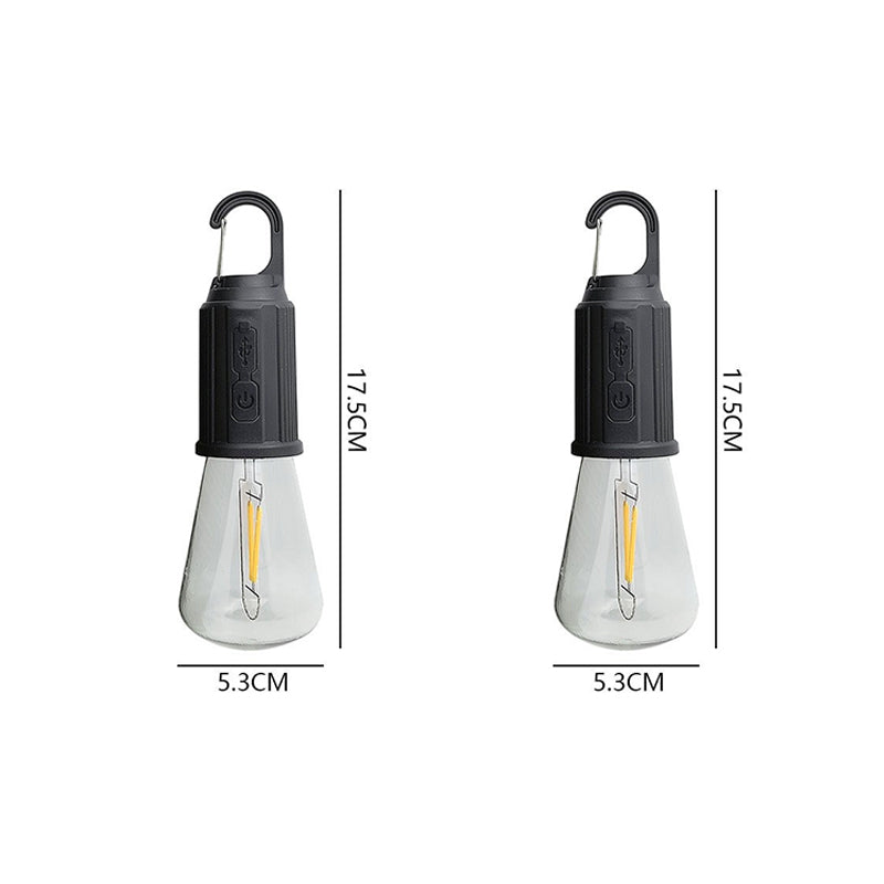Outdoor Camping Hanging Type-C Charging Retro Bulb Light
