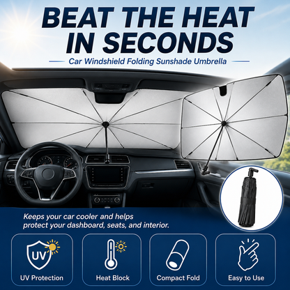 Car Windshield Sunshade - Foldable Car Sunshade (Thermal Insulation)